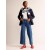 Blue Women's Boden Wide Leg Seam Jeans