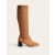 Khaki Women's Boden Cara Heeled Stretch Knee-high Boots