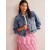 Blue Women's Boden Rigid Denim Jacket