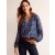 Blue Women's Boden Border Print Raglan Tops