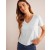 White Women's Boden Regular V-neck Slub T shirts