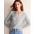 Grey Women's Boden Fluffy Henley Pointelle Sweater