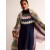 Navy Women's Boden Edith Fair Isle Knitted Dress