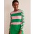 Pink / Green Women's Boden Bea Long Sleeve Breton T shirts