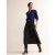 Black Women's Boden Jersey Metallic Pleated Skirts