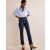 Indigo Women's Boden Button Detail Straight Jeans