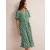 Green Women's Boden Smocked Cuff Midi Dress
