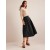 Black Women's Boden Taffeta Pull-on Midi Skirts