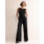Black Women's Boden Sleeveless Ponte Jumpsuit