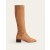 Khaki Women's Boden Cara Flat Stretch Knee-high Boots