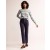 Navy Women's Boden Corduroy Slim Straight Jeans