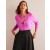 Pink Women's Boden Cropped Cashmere Crew Cardigan