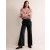Black Women's Boden Wide-Leg Corduroy Pants