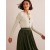 White Women's Boden Cropped Cashmere Crew Cardigan