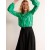 Green Women's Boden Bow-Neck Button-Down Blouse Tops