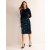 Black Women's Boden Margot Velvet Midi Skirts