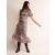 Multicolor Women's Boden Tiered Flutter Tea Dress
