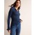 Blue Women's Boden Sparkle-Rib Collared Cardigan