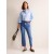 Blue Women's Boden Mid Rise Baby Kick Jeans