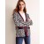 Black White Women's Boden Jacquard Cardigan