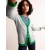 Grey / Green Women's Boden Alma Contrast Trim Cardigan