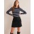 Black Women's Boden Ponte A-line Mini Skirts