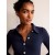 Navy Women's Boden Jewelled-Button Ribbed Shirts