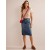 Blue Women's Boden Straight Denim Midi Skirts
