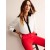 White / Black Women's Boden Colour Block Shirts