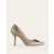 Gold Metal Women's Boden Jewelled Heeled Court Shoes