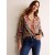 Multicolor Women's Boden Silk Viscose Romantic Blouse Tops