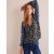 Multicolor Women's Boden Printed V-Neck Blouse Tops