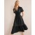 Black Women's Boden Pintuck Detail Midi Dress