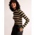 Brown / Black Women's Boden Anna Rib Roll Neck Tops