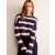Navy Women's Boden Fluffy Stripe Sweater
