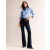 Indigo Women's Boden Mid Rise Slim Flare Jeans