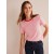 White / Red Women's Boden Cotton Crew Neck T shirts