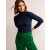 Navy Women's Boden Catriona Roll Neck Sweater