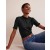 Black Women's Boden Supersoft Frill Detail T shirts