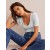 White Women's Boden Double Layer Short Sleeve Tops