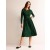 Green Women's Boden Thea Long Sleeve Midi Dress