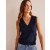 Navy Women's Boden Catriona Cotton V-Neck Cardigan
