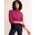 Pink / Green Women's Boden Striped Cashmere Sweater