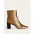Gold Metal Women's Boden Block-Heel Leather Ankle Boots