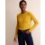 Yellow Women's Boden Embroidered Crew Neck Sweater