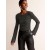 Black Stripes Women's Boden Fluted Sleeve Jersey Tops