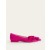 Purple Women's Boden Suede-Bow Ballet Flats
