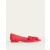 Red Women's Boden Suede-Bow Ballet Flats