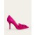 Purple Women's Boden Suede-Bow Heeled Court Shoes