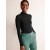 Black Women's Boden Essential High Neck Jersey Tops